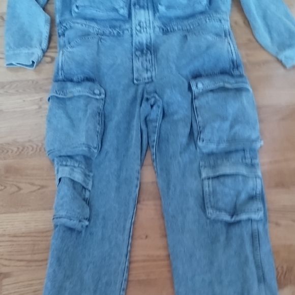 Hudson+Zoe Jeans Men's Blue Denim Cargo Jumpsuit - Picture 6 of 16